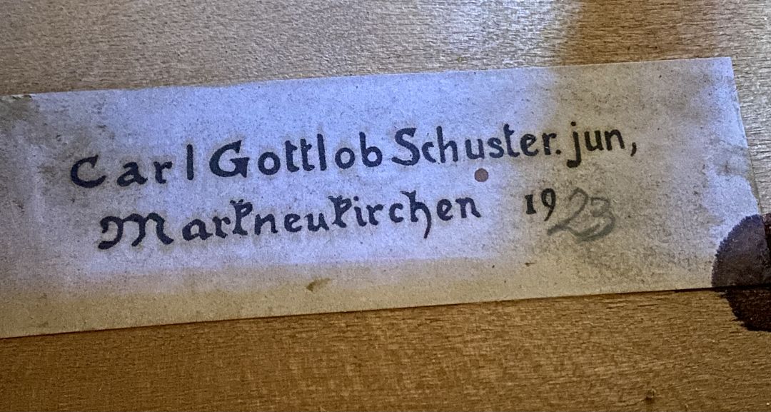 Schuster Carl Gottlob jun. - Markneukirchen Anno 1923 -kleines 4/4, 7/8 Cello - C-398